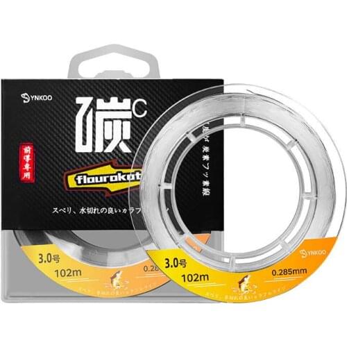 2pcs 100M Carbon Fiber Leader Line Fluorocarbon Fishing Line Fly Fishing Line Pesca Super Strong Multifilament Front Wire Line