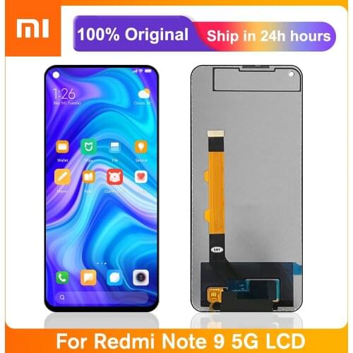 6.53'' Original Screen For Xiaomi Redmi Note 9 5G Lcd Display Touch Screen Digitizer Assembly For Redmi Note9 5G M2007J22C