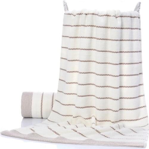 1pcs Bath Towel Cotton Soft Large Towel 70 X 140cm Super Absorbent Adult Beach Towel Fast Water Drying Swim Sport Travel Towel