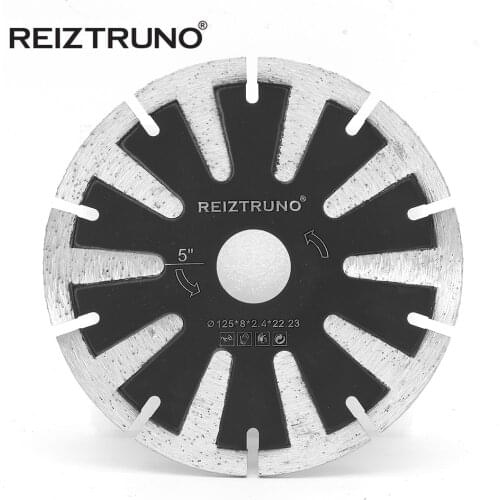 REIZTRUNO 125mm hot pressed T-Segment Curve Cutting blades CNC Diamond Saw Blade for concrete sandstone granite wet dry use