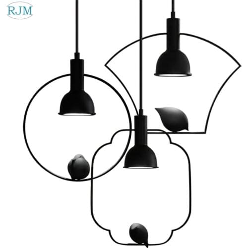 Nordic Creative Bird Led Pendant Lights Personality Designer Pendant Lamps for Hallway Restaurant Bedroom Bedside Lighting Decor