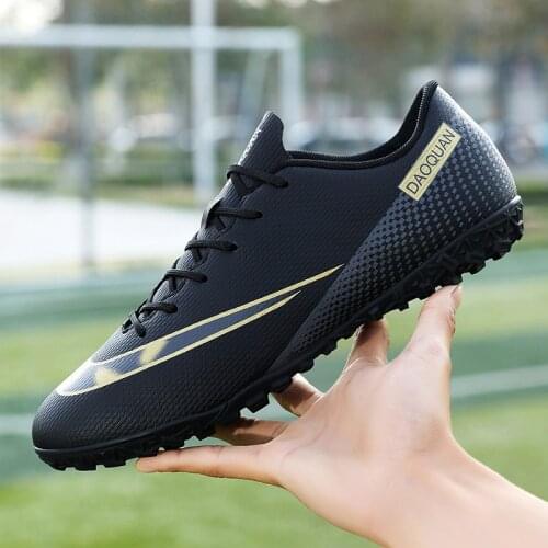 TF/Ag Men Soccer Shoes Children Antiskid Training Football Shoes Women Outdoor Comfortable Low top Artificial Grass Sneakers