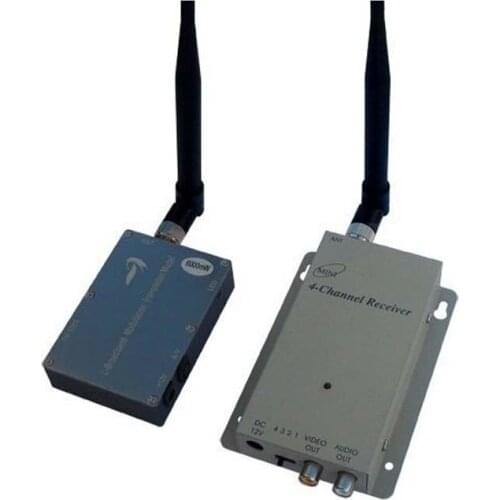1.2G 6W wireless video transmitter and receiver for FPV and analog CCTV camera CCD CMOS