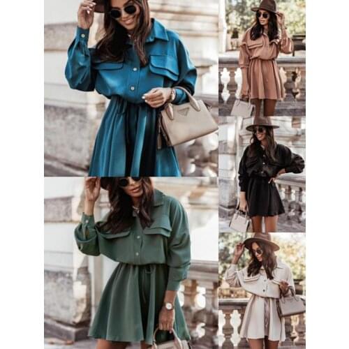 Модные платья-рубашки Yimsutsfor China At AliExpress