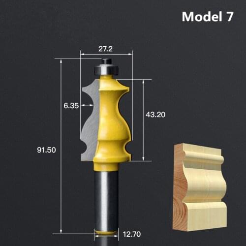 12.7mm,1pcs,Free shipping CNC Engraving Woodworking Milling Cutter,Solid carbide End Mill,cabinet and door Router Bit,model 7