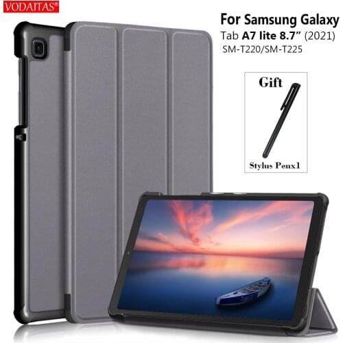 2021 Case for samsung Galaxy Tab A7 Lite 8.7 inch SM-T220 SM-T225 Tablet Folding Stand Cover for Samsung Galaxy Tab A7 Lite Case