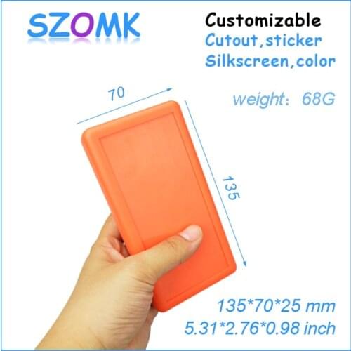 5 piece a lot, 3 AA battery szomk plastic housing enclosure 135*70*25mm handheld abs enclosure, plastic box
