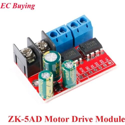 5A Dual DC Motor Drive Module Double H Bridge L298N PWM Remote Control Voltage Reverse Speed Regulation Board ZK-5AD 3V-14V