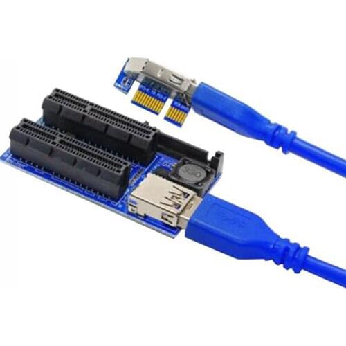 PCI Express USB 3.0 Adapter Raiser PC Components Extender PCIE Riser PCI-E Card Riser PCI E Riser For Video Card,30Cm