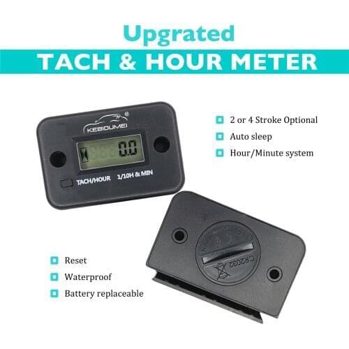 In Stock Motorcycle Engine tach Hour Meter guage12v LCD Display Car Motor Boat Digital Tachometer For Moto Accessories Wholesale