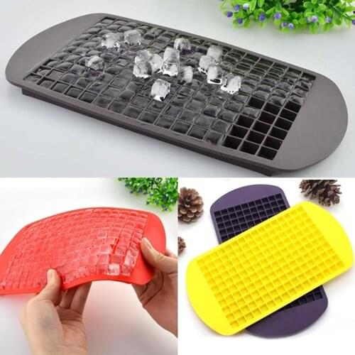 160 Grids Form for Ice Tray Fruit Ice Cube Maker DIY Creative Ice Cube Tray Hielo Mold Square Shape Kitchen Accessories