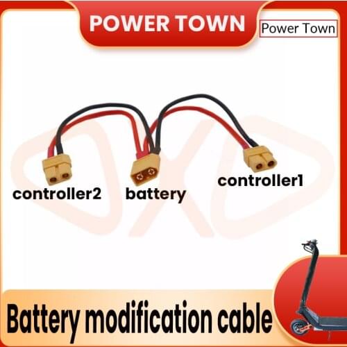 Battery Modification Cable for for OX single drive to OXO double drive electric scooter