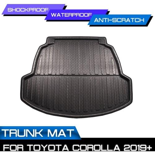 Car Rear Trunk Boot Mat Waterproof Floor Mats Carpet Anti Mud Tray Cargo Liner For TOYOTA COROLLA 2019 2020