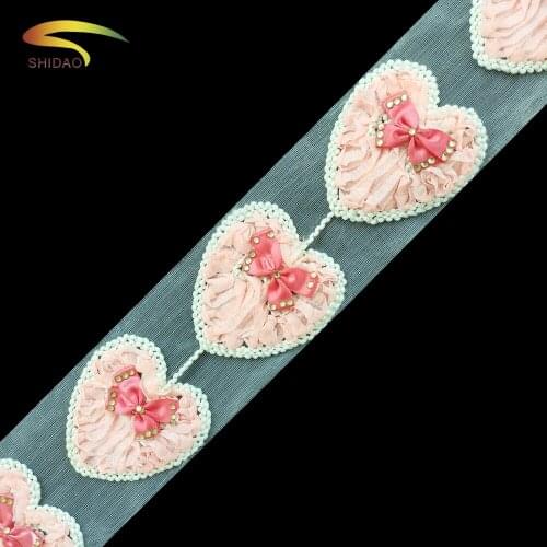 Lace Trim Ribbon Fabric DIY Sewing Applique For Dress Crafts Sewing Supplies Decoration Accessories For Garments 1Lot/10 pcs