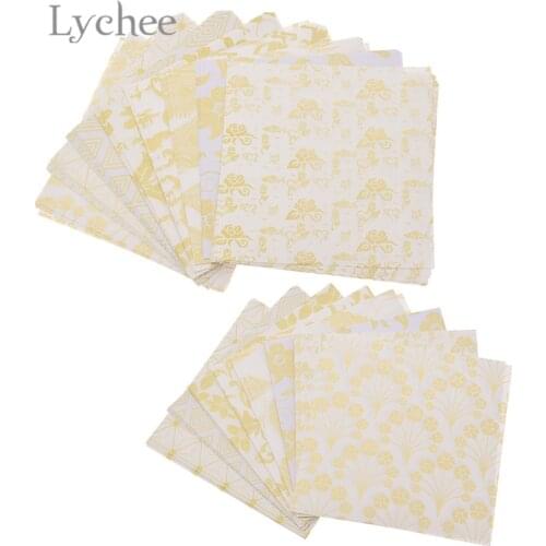 Lychee Life 72pcs Floral Plant Square Origami Papers Flower Decorative Paper For Kids Handmade DIY Paper Crafts Material