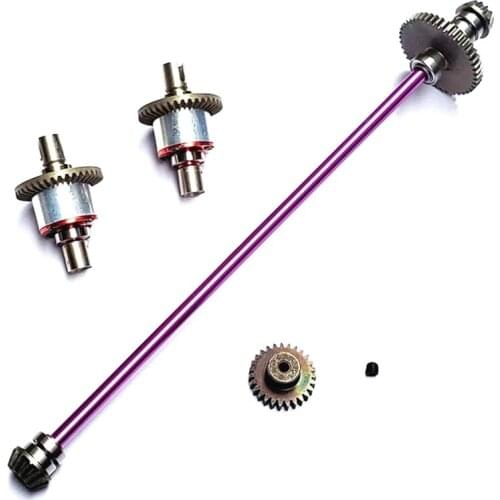 Metal Main Central Axle Drive Shaft Differential Gear Upgrade Parts for Wltoys 124019 124018 1/12 RC Car Accessories