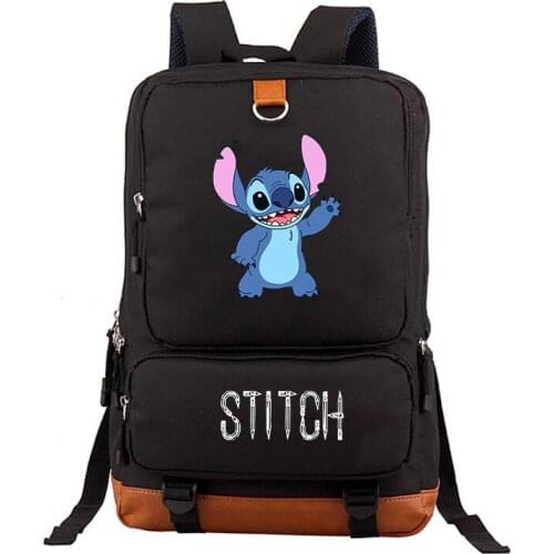 Stitch Kawaii Nylon Women Backpack Fashion Waterproof Rucksack for Teen Girls School Bag Cute Student Bookbag Travel Mochilas