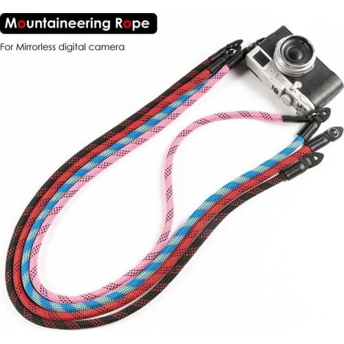 Hand-woven Mountaineering Nylon Rope Camera Shoulder Neck Strap Belt for Mirrorless Digital Camera Leica Olympus Pentax Sony