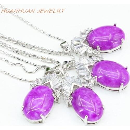 New Fashion Stainless Steel Drop Pendant Chain Necklace For Women Natural Jades Stone Pendants 15x30mm Charms Diy Jewelry B3339