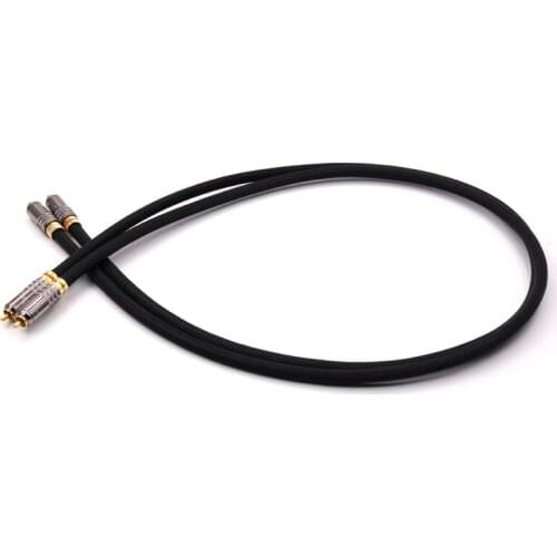 A Pair SQ-88B OCC silver plated interconnect cable with WBT RCA connectors