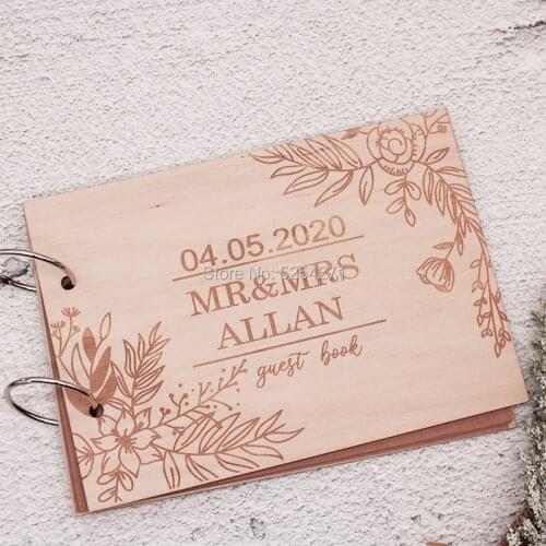 Personalized Wedding Guest Book - Photo Album - guest book - scrapbook