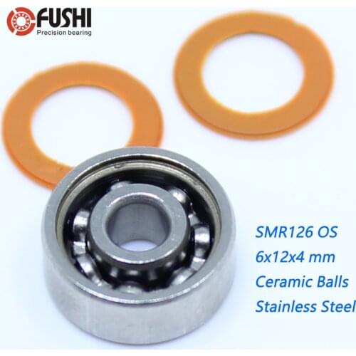 SMR126 2OS Bearing 6x12x4 mm CB ABEC7 Stainless Steel Hybrid Ceramic Bearing DRY Ocean Fishing Reels Ball Bearings SMR126C