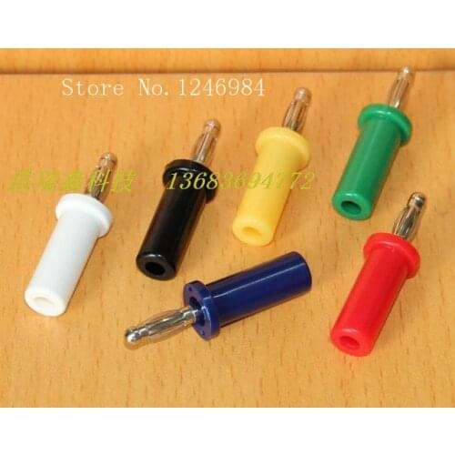 [SA]4MM Banana R8-22A Taiwan New SCI red, black and yellow- blue color test head power connector--100pcs/lot