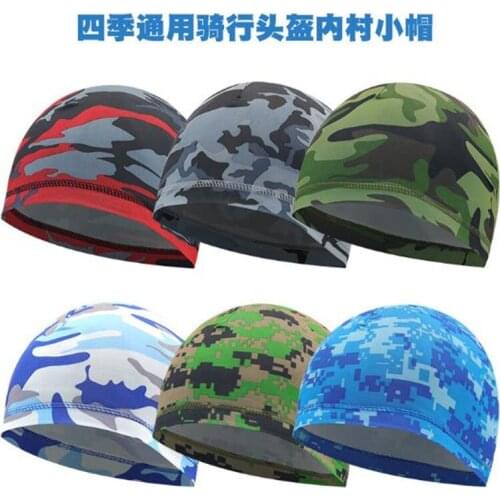 10 PCS Spring Autumn Men Women Uv-protective Sports Quick Dry Inner Hat Outdoor Windproof Cycling Helmet Liner Cap