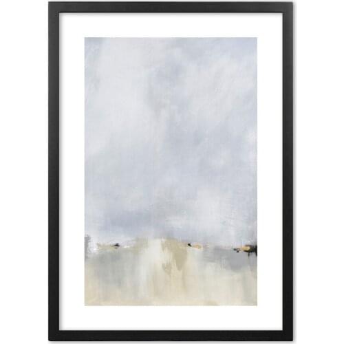 Nordic Minimalist Abstract Ink Art Wall Art Paper Painting Landscape Wall Pictures For Living Room Decor