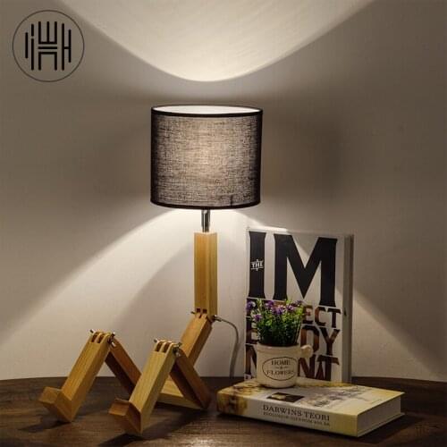 Study work office students reading bedroom Wood products folding table lamp