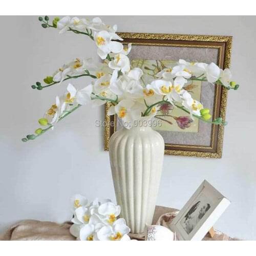 SPR 30pcs/lot artificial butterfly orchid silk flower wedding table centerpieces floral decoration even planning free shipping
