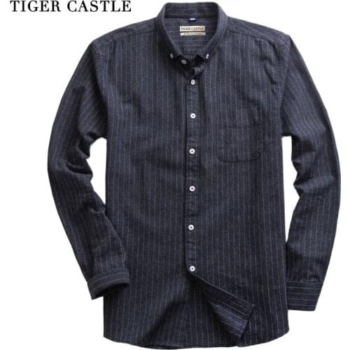 Мужские полосатые рубашки TIGER CASTLE China At AliExpress