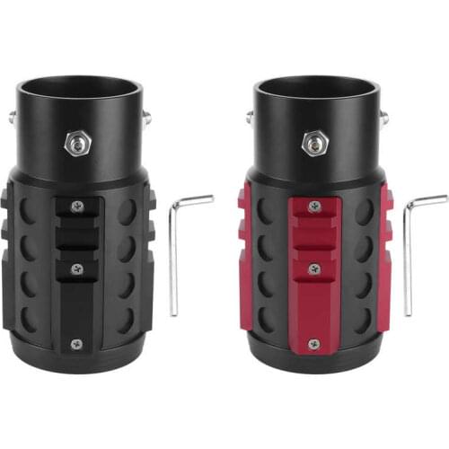 Universal Tail Throat Universal Rear Exhaust Pipe Tip Tail Throat Aluminum Alloy Industrial Style for 38‑63mm Dia