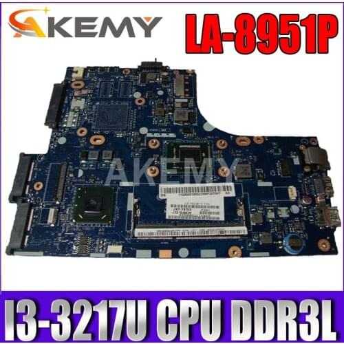 High quality FOR Lenovo S400 Touch Laptop Motherboard VIUS3/VIUS4 LA-8952P FRU:90002931 SR0N9 I3-3217U SLJ8C DDR3L 100% Tested