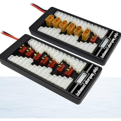XT60 T Plug Balance Charging Board Lipo Battery 2S-6S Parallel Charging for B6 A6 High Current Charger Balance Board Adapter