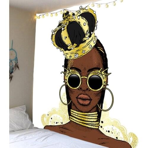 Crown, Woman, Noble Temperament, Blanket Bedroom Wall Hanging Decoration Tapestry Wall Hanging Art Beach Towel