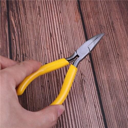 1pc High Quality Jewlery Making DIY Accessories Pliers Tool Findings Ferronickel Pliers Equipment Long Bent Nose Plier