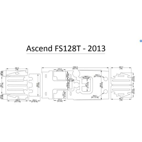 2013 Ascend FS128T Kayak Boat EVA Decking Mat Pads Kit 1/4"