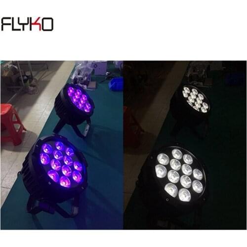 4pcs/lot waterproof 12x18w 6in1 led par light Rgbwa+uv battery power wireless dmx