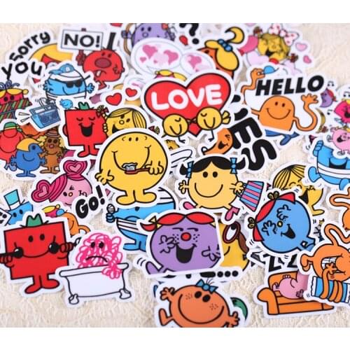 40PCS cute cartoon stickers DIY scrapbooking album journal diary happy planner gift seal decorative stickers