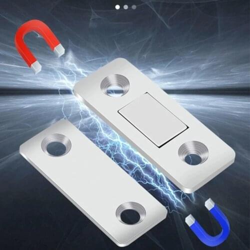 6PCS Furniture Magnetic Door Closer Punch-free Door Magnetic Lock Wardrobe System Drawer Latch Hardware For Furniture Fittings