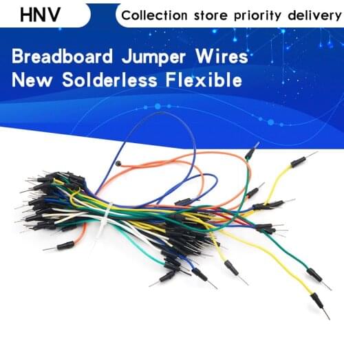 65pcs/Lot New Solderless Flexible Breadboard Jumper wires Cables Bread plate line