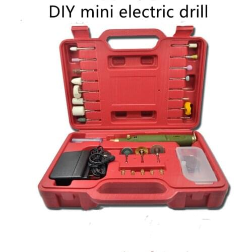 DIY mini electric drill grinding electromechanical grinding set micro electric tool set 5000-18000RPM EU PLUG