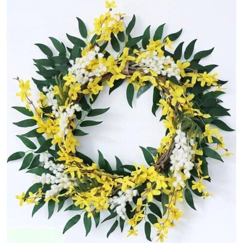 Handmade Wreath Wreath Home Decoration Wreath Study Bedroom Door Hanging Holiday Ornaments Artificial Flowers