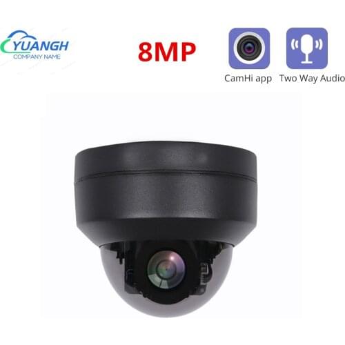 4K 8MP Mini PTZ IP Camera POE Outdoor Waterproof 2.8-12mm Lens IR Night Vision Video Surveillance Security Network CCTV Camera