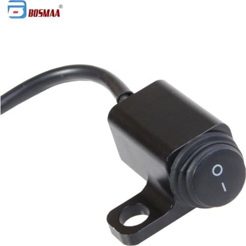 1P BOSMAA MK5 Motorcycle Rear View Mirror Bracket Handlebar CNC Switches Headlight Fog For Sport Dirt Electric Bike Moto