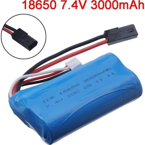 7.4V 3000mah Li-ion batteries For MJX T40 T40C F39 F49 T39 Syma 822 RC Quadcopter Car Truck battery spare parts 18650 2S bsttery