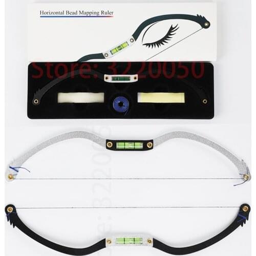 Microblading Permannet Makeup Bow and Arrow Line Ruler Measuring Brow Mapping String Pre Inked tattoo PMU string for mapping