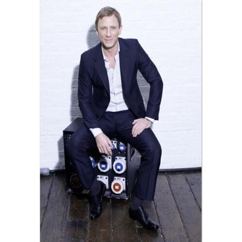 Custom Daniel Craig Poster Canvas Poster 30X45cm,40X60cm Art Home Decoration Cloth Fabric Wall Poster Print Silk Fabric