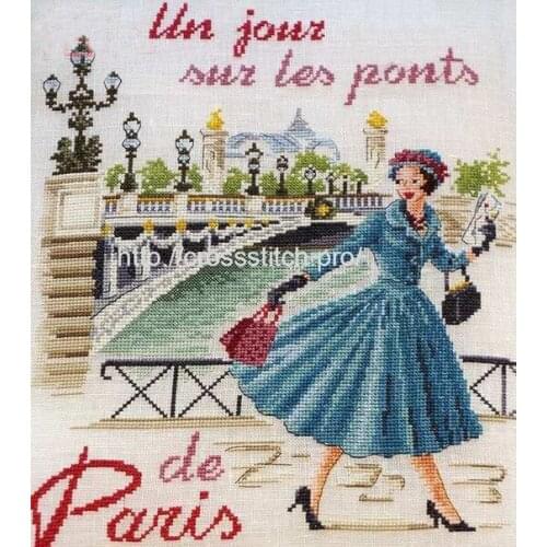 100% egypt cotton threads Genuine Product Egypt Long-staple Cotton Self-Made No Needle Kit LBP Magazine-Paris Blue Skirt GIRLS